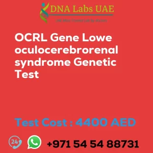 OCRL Gene Lowe oculocerebrorenal syndrome Genetic Test sale cost 4400 AED