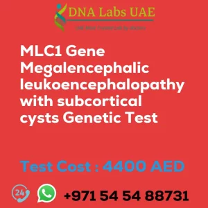 MLC1 Gene Megalencephalic leukoencephalopathy with subcortical cysts Genetic Test sale cost 4400 AED