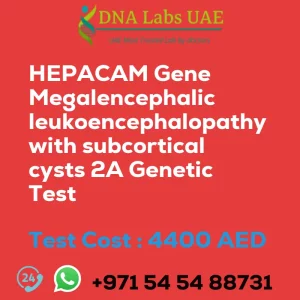 HEPACAM Gene Megalencephalic leukoencephalopathy with subcortical cysts 2A Genetic Test sale cost 4400 AED