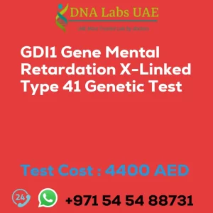 GDI1 Gene Mental Retardation X-Linked Type 41 Genetic Test sale cost 4400 AED