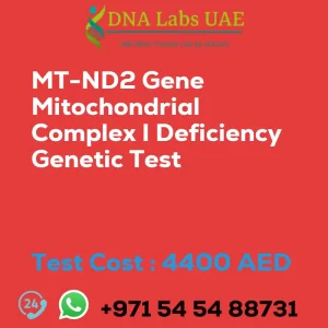 MT-ND2 Gene Mitochondrial Complex I Deficiency Genetic Test sale cost 4400 AED