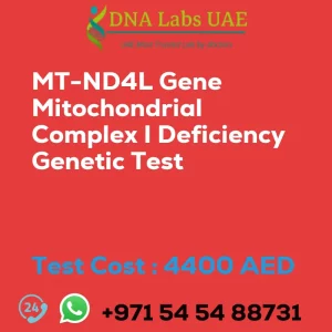 MT-ND4L Gene Mitochondrial Complex I Deficiency Genetic Test sale cost 4400 AED