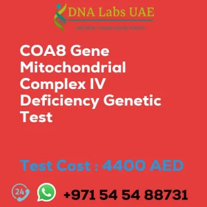 COA8 Gene Mitochondrial Complex IV Deficiency Genetic Test sale cost 4400 AED