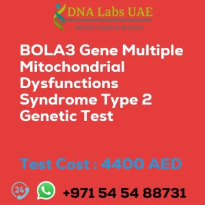 BOLA3 Gene Multiple Mitochondrial Dysfunctions Syndrome Type 2 Genetic Test sale cost 4400 AED