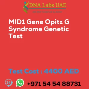 MID1 Gene Opitz G Syndrome Genetic Test sale cost 4400 AED