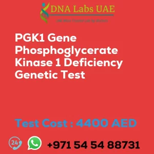 PGK1 Gene Phosphoglycerate Kinase 1 Deficiency Genetic Test sale cost 4400 AED