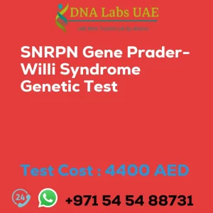 SNRPN Gene Prader-Willi Syndrome Genetic Test sale cost 4400 AED