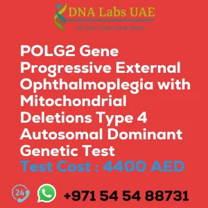 POLG2 Gene Progressive External Ophthalmoplegia with Mitochondrial Deletions Type 4 Autosomal Dominant Genetic Test sale cost 4400 AED