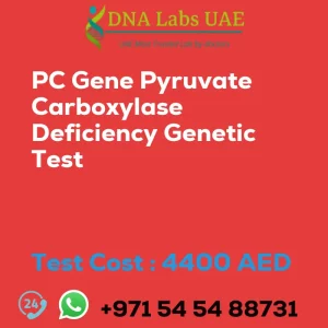 PC Gene Pyruvate Carboxylase Deficiency Genetic Test sale cost 4400 AED