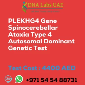 PLEKHG4 Gene Spinocerebellar Ataxia Type 4 Autosomal Dominant Genetic Test sale cost 4400 AED