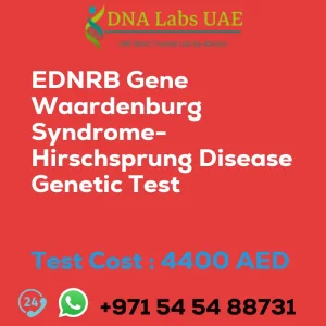 EDNRB Gene Waardenburg Syndrome-Hirschsprung Disease Genetic Test sale cost 4400 AED