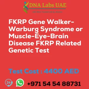 FKRP Gene Walker-Warburg Syndrome or Muscle-Eye-Brain Disease FKRP Related Genetic Test sale cost 4400 AED