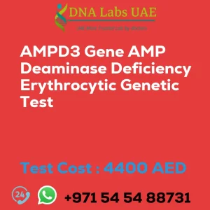 AMPD3 Gene AMP Deaminase Deficiency Erythrocytic Genetic Test sale cost 4400 AED