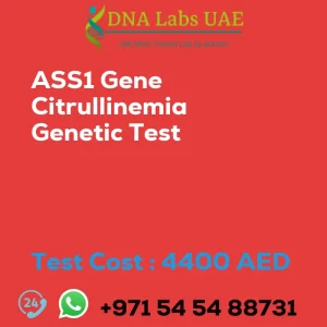 ASS1 Gene Citrullinemia Genetic Test sale cost 4400 AED