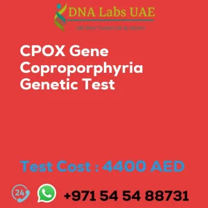 CPOX Gene Coproporphyria Genetic Test sale cost 4400 AED