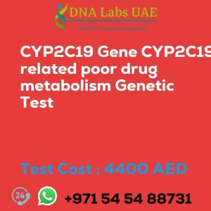 CYP2C19 Gene CYP2C19 related poor drug metabolism Genetic Test sale cost 4400 AED