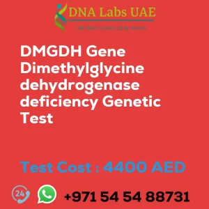 DMGDH Gene Dimethylglycine dehydrogenase deficiency Genetic Test sale cost 4400 AED