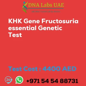 KHK Gene Fructosuria essential Genetic Test sale cost 4400 AED