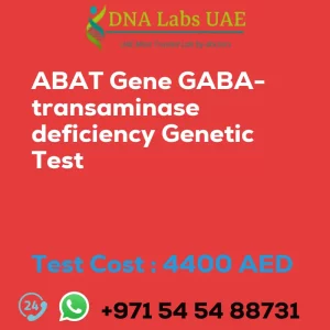 ABAT Gene GABA-transaminase deficiency Genetic Test sale cost 4400 AED