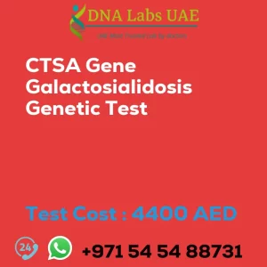 CTSA Gene Galactosialidosis Genetic Test sale cost 4400 AED