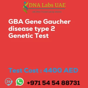 GBA Gene Gaucher disease type 2 Genetic Test sale cost 4400 AED