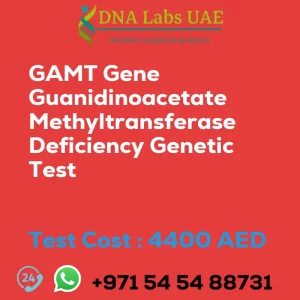 GAMT Gene Guanidinoacetate Methyltransferase Deficiency Genetic Test sale cost 4400 AED