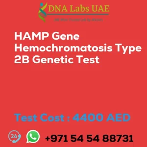 HAMP Gene Hemochromatosis Type 2B Genetic Test sale cost 4400 AED