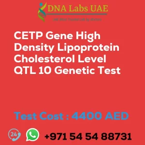 CETP Gene High Density Lipoprotein Cholesterol Level QTL 10 Genetic Test sale cost 4400 AED