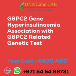 G6PC2 Gene Hyperinsulinaemia Association with G6PC2 Related Genetic Test sale cost 4400 AED