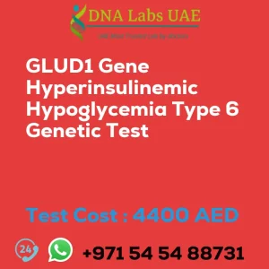 GLUD1 Gene Hyperinsulinemic Hypoglycemia Type 6 Genetic Test sale cost 4400 AED