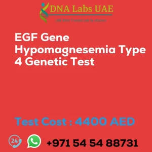 EGF Gene Hypomagnesemia Type 4 Genetic Test sale cost 4400 AED