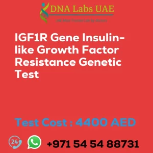 IGF1R Gene Insulin-like Growth Factor Resistance Genetic Test sale cost 4400 AED