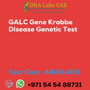 GALC Gene Krabbe Disease Genetic Test sale cost 4400 AED