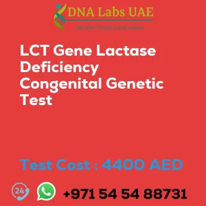 LCT Gene Lactase Deficiency Congenital Genetic Test sale cost 4400 AED