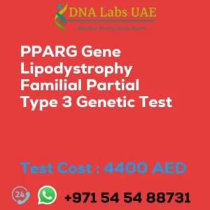 PPARG Gene Lipodystrophy Familial Partial Type 3 Genetic Test sale cost 4400 AED