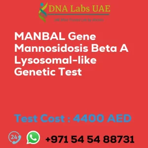 MANBAL Gene Mannosidosis Beta A Lysosomal-like Genetic Test sale cost 4400 AED