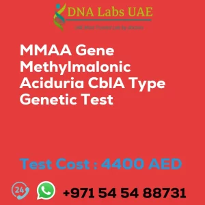 MMAA Gene Methylmalonic Aciduria CblA Type Genetic Test sale cost 4400 AED