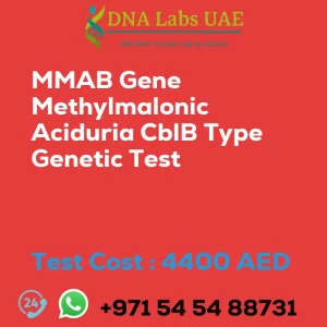 MMAB Gene Methylmalonic Aciduria CblB Type Genetic Test sale cost 4400 AED