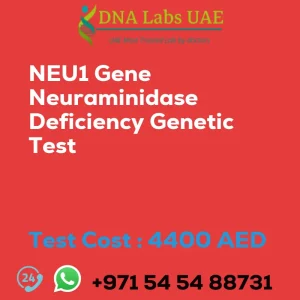 NEU1 Gene Neuraminidase Deficiency Genetic Test sale cost 4400 AED