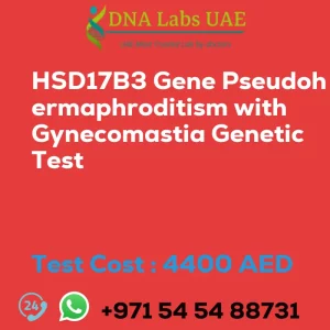 HSD17B3 Gene Pseudohermaphroditism with Gynecomastia Genetic Test sale cost 4400 AED