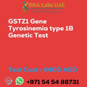 GSTZ1 Gene Tyrosinemia type 1B Genetic Test sale cost 4400 AED