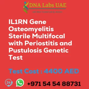 IL1RN Gene Osteomyelitis Sterile Multifocal with Periostitis and Pustulosis Genetic Test sale cost 4400 AED
