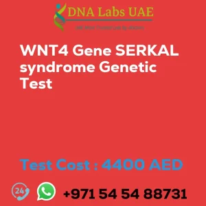 WNT4 Gene SERKAL syndrome Genetic Test sale cost 4400 AED