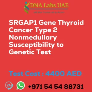 SRGAP1 Gene Thyroid Cancer Type 2 Nonmedullary Susceptibility to Genetic Test sale cost 4400 AED