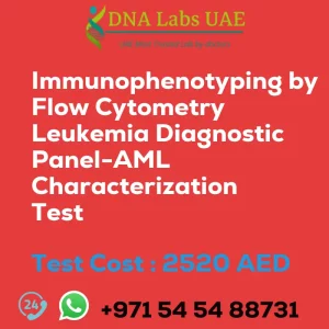 Immunophenotyping by Flow Cytometry Leukemia Diagnostic Panel-AML Characterization Test sale cost 2520 AED