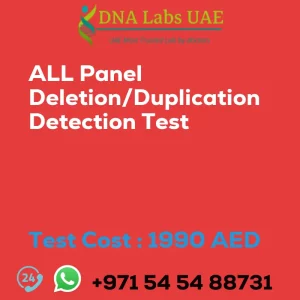 ALL Panel Deletion/Duplication Detection Test sale cost 1990 AED