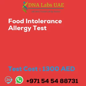 Food Intolerance Allergy Test sale cost 1300 AED