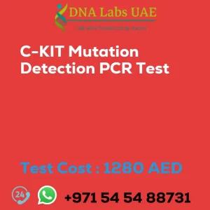 C-KIT Mutation Detection PCR Test sale cost 1280 AED