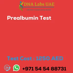 Prealbumin Test sale cost 1250 AED