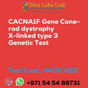 CACNA1F Gene Cone-rod dystrophy X-linked type 3 Genetic Test sale cost 4400 AED
